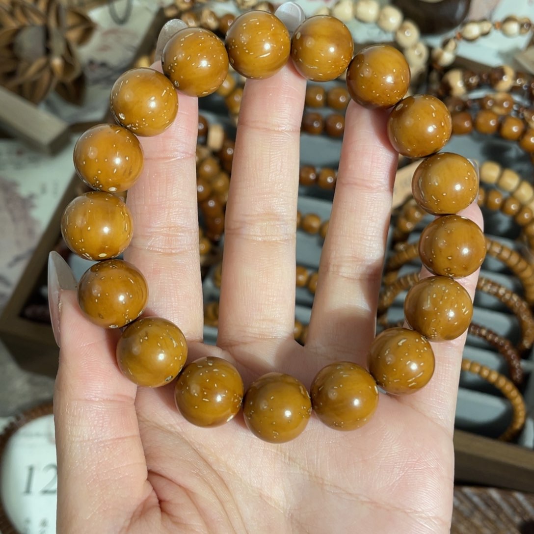 紫金鼠手串14.7黄金甲圆珠半实心福利