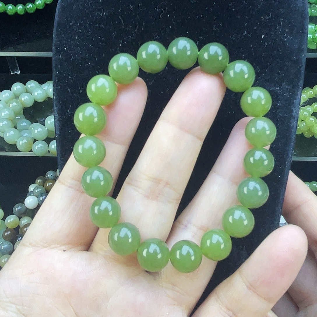 和田玉未镶嵌手链9