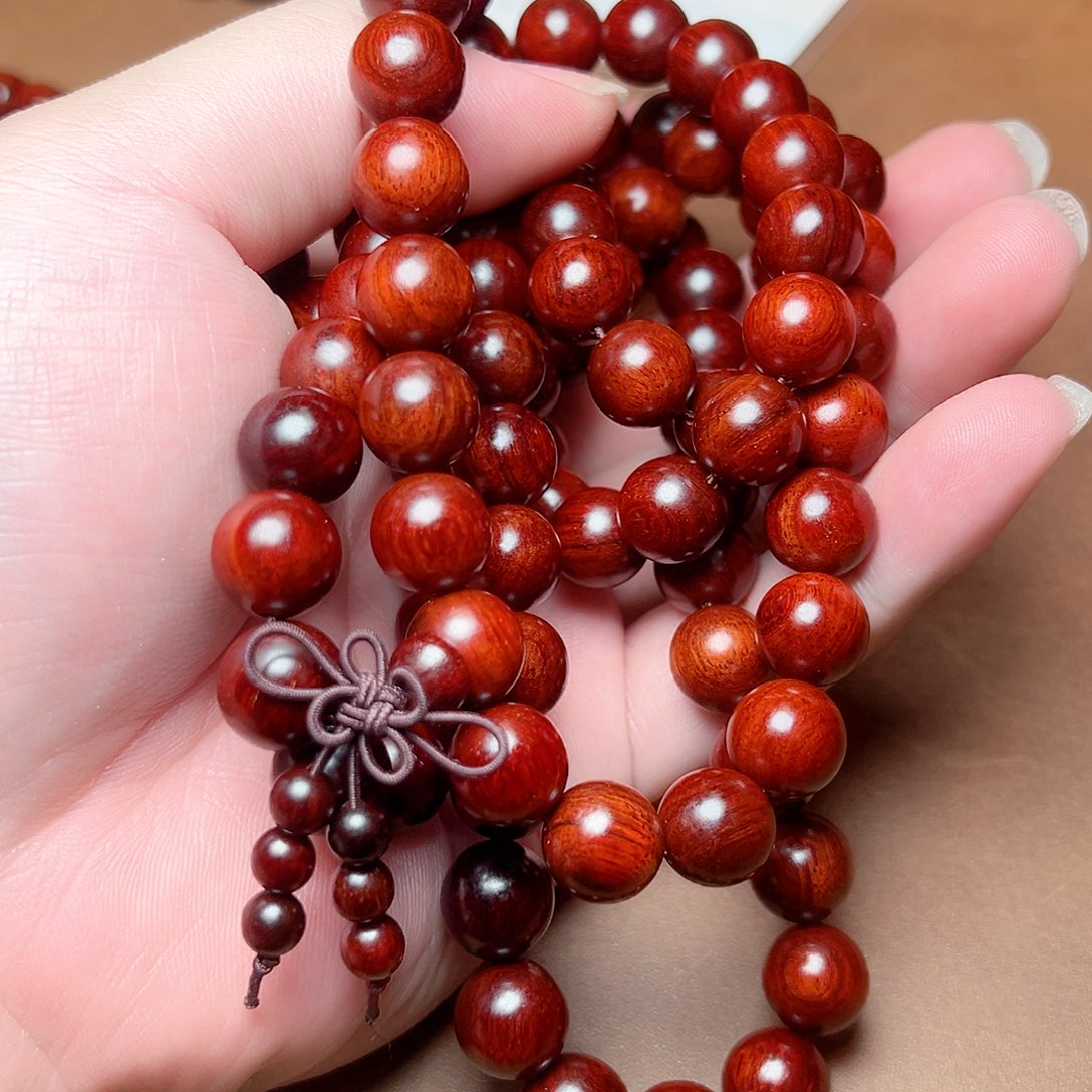 奔***牛小叶紫檀手串/手链12泥料108