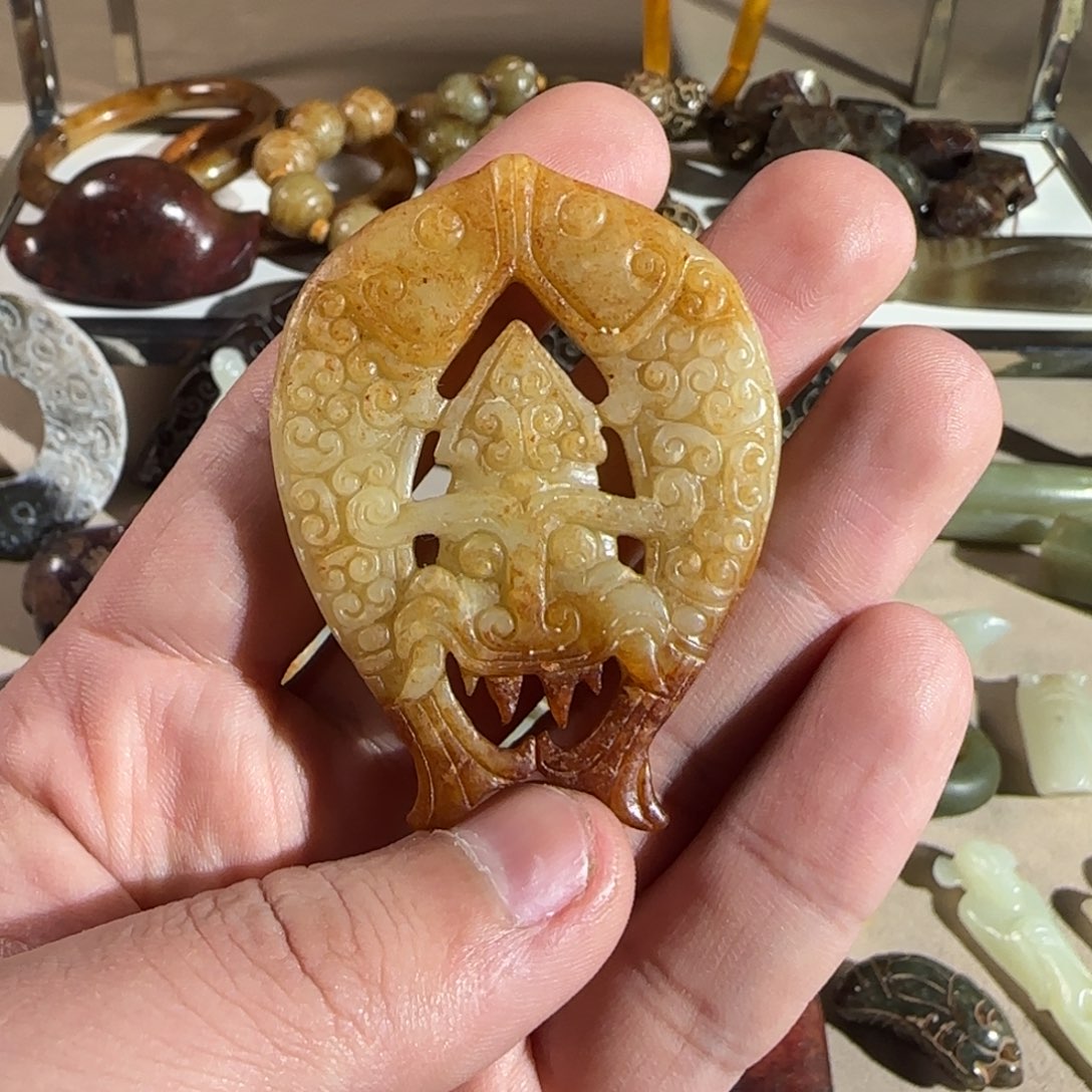 和田玉吊坠(不含链)未镶嵌