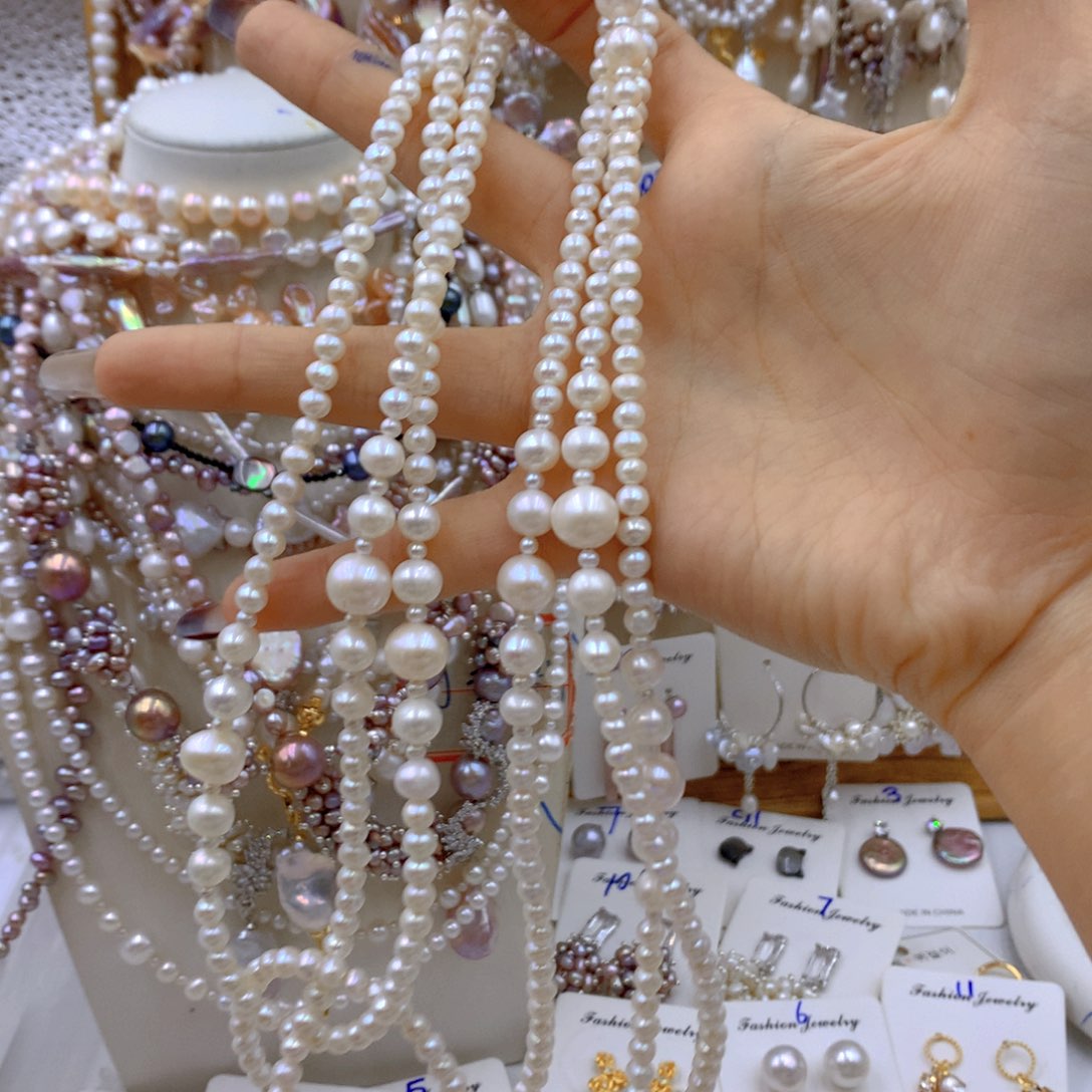 淡水珍珠耳饰银S925镶嵌莉