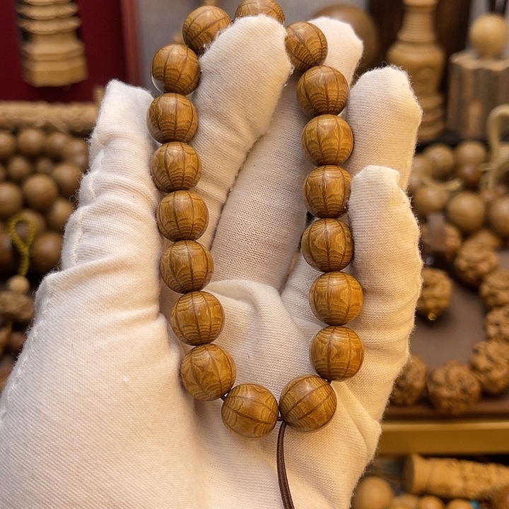 法***李木质非金属九道木手串1.2