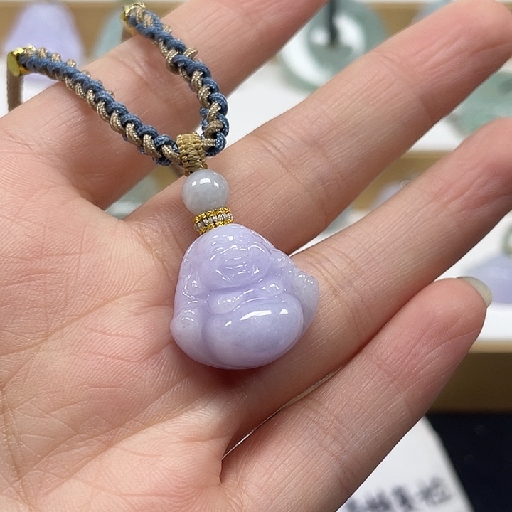 翡翠未镶嵌颈饰天然翡翠佛公33号