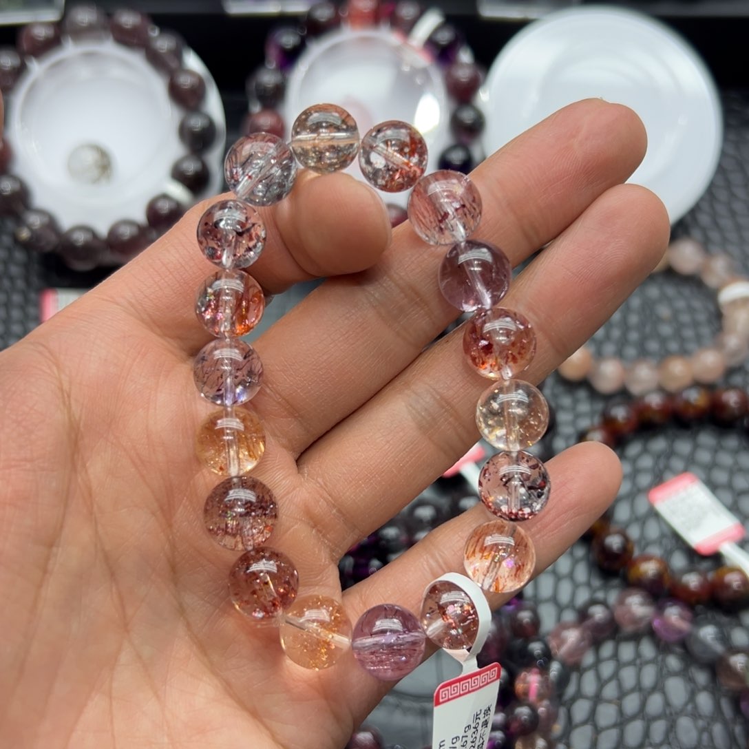 水晶手链未镶嵌好看