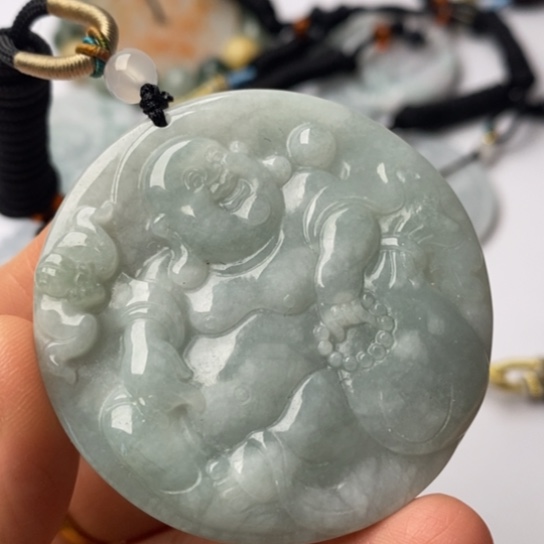 翡翠未镶嵌挂件翡翠