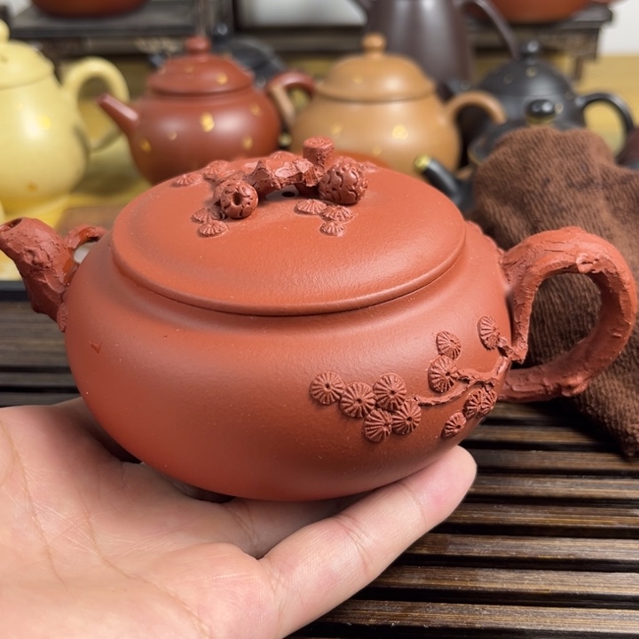 紫砂茶壶原矿紫砂半手工制作