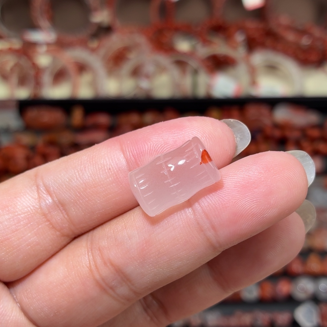 南红玛瑙未镶嵌颈饰10咪竹节