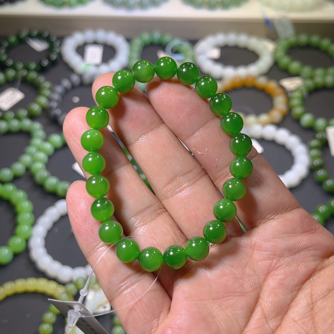 幸***人和田玉未镶嵌手链