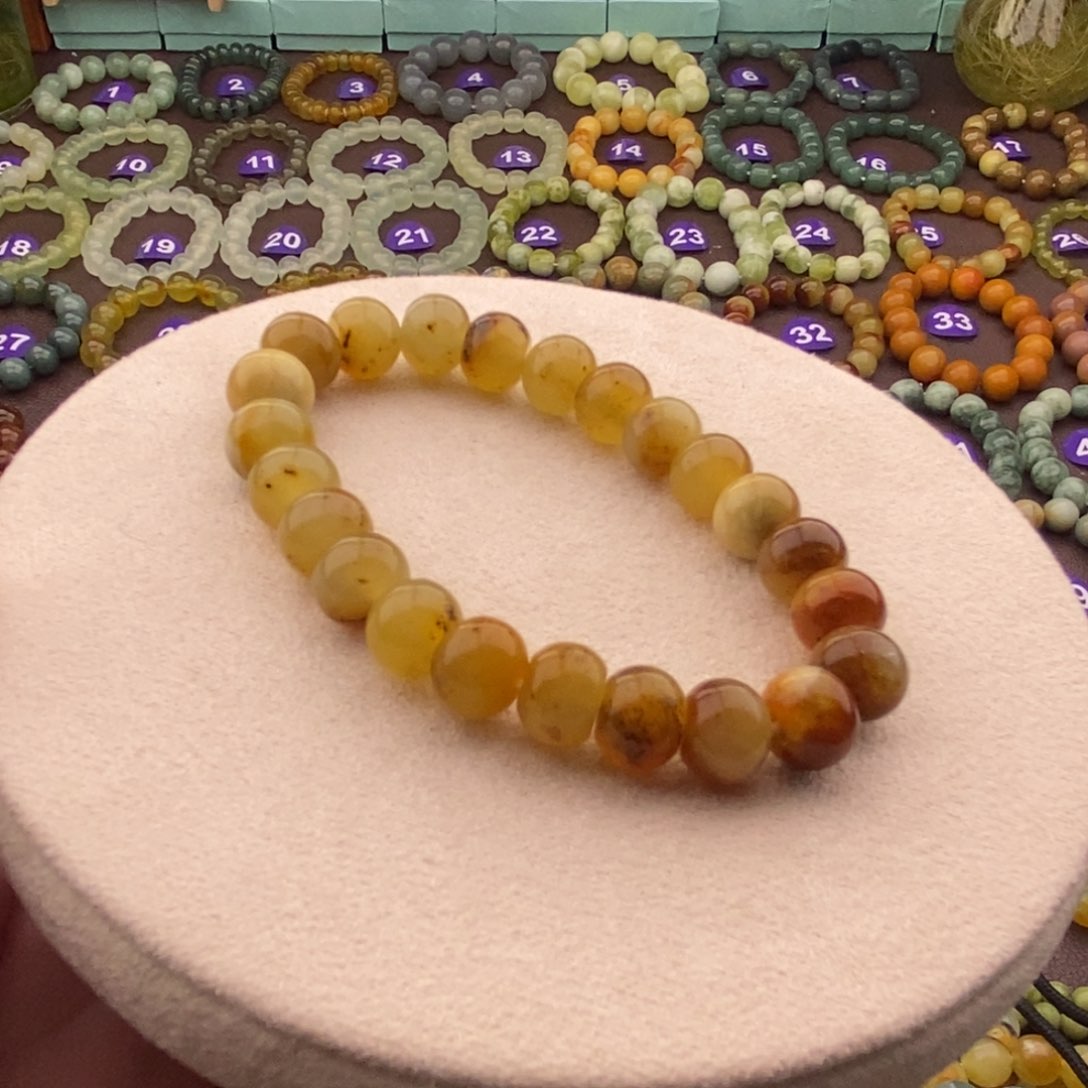 蛇纹石玉手串未镶嵌