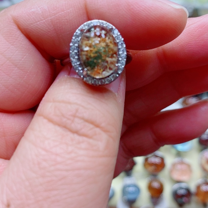 水晶戒指未镶嵌水晶