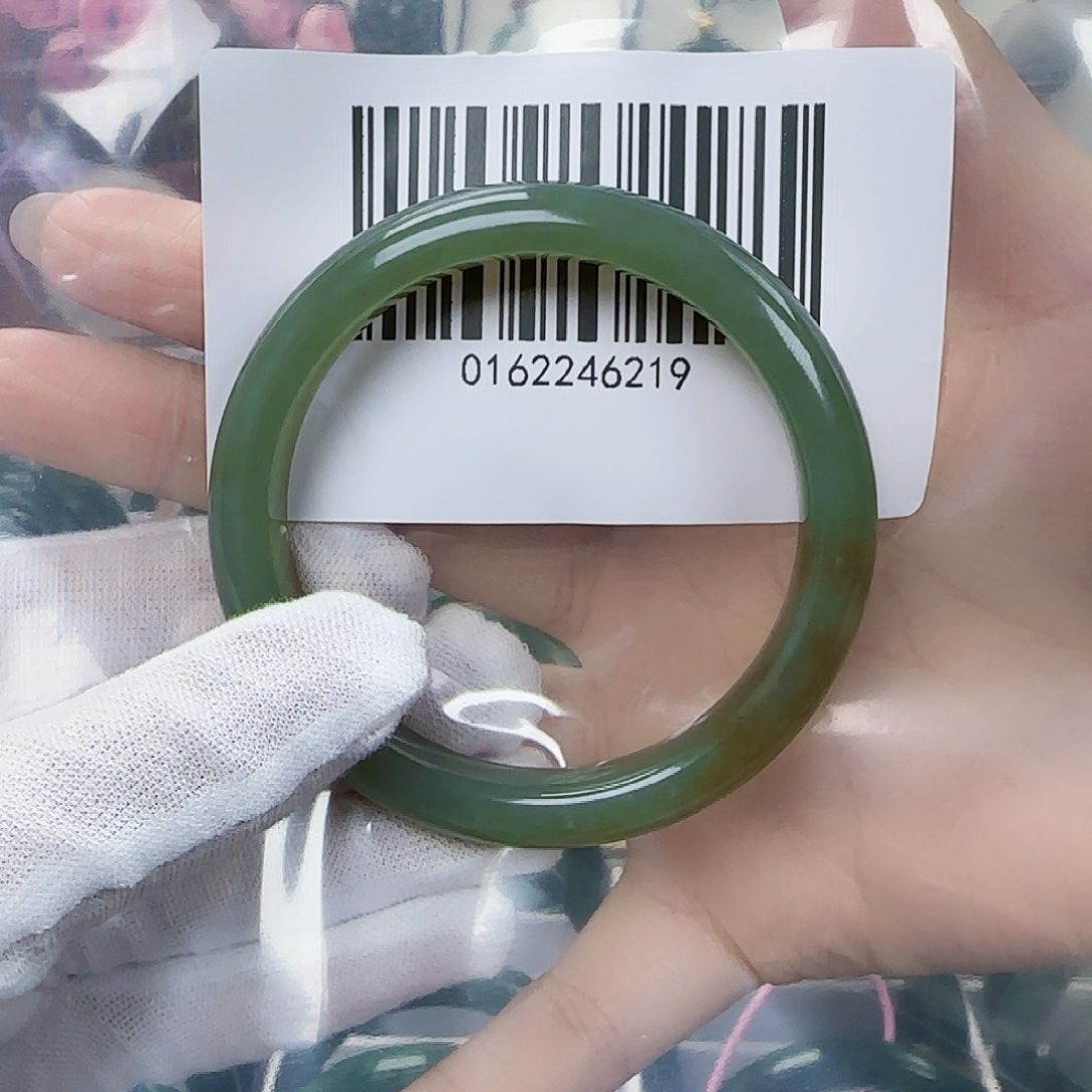 和田玉手镯未镶嵌54