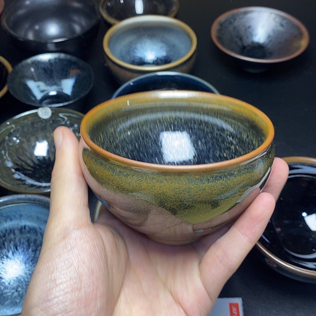 岁***声茶盏182建窑建盏主人杯