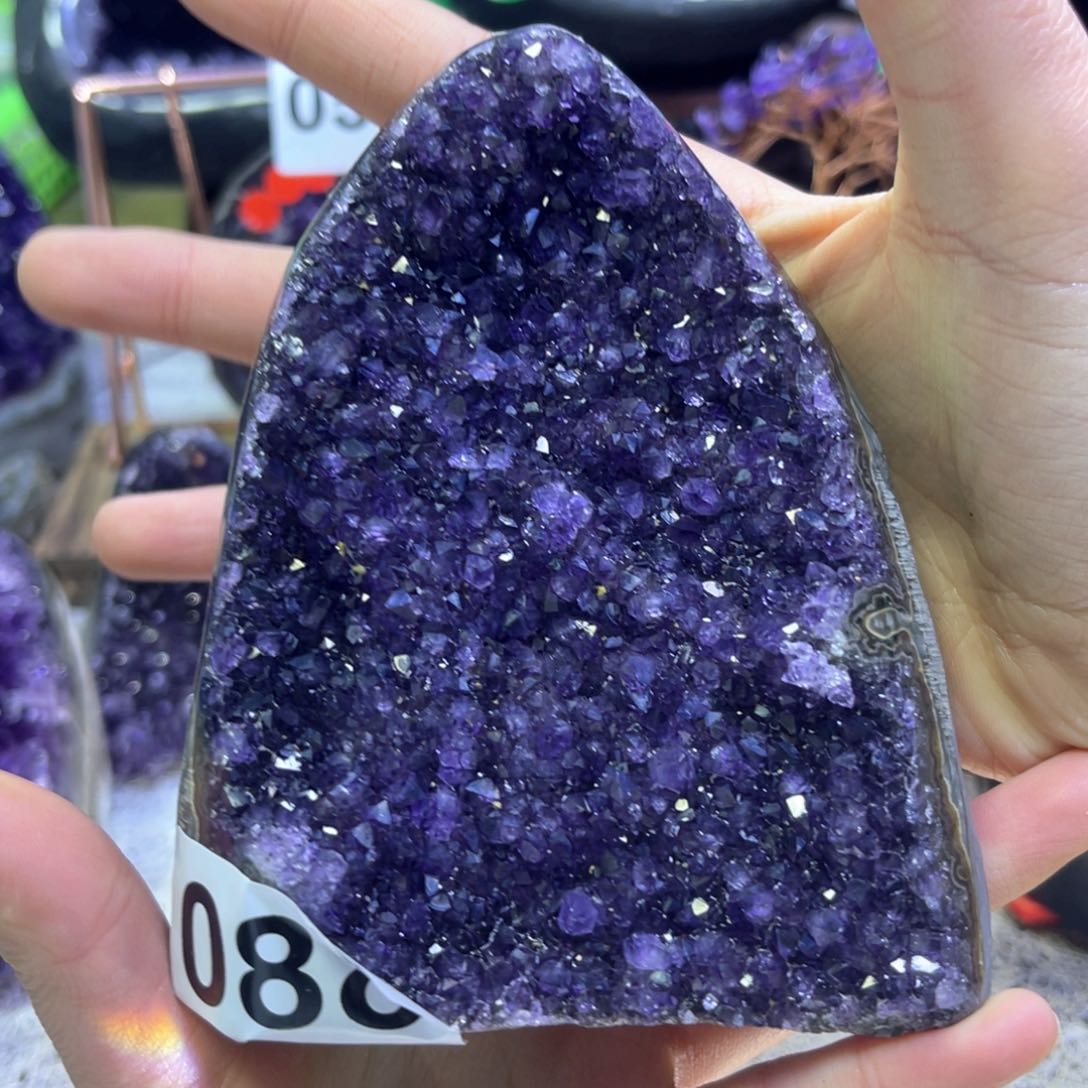 紫晶摆件未镶嵌紫水晶