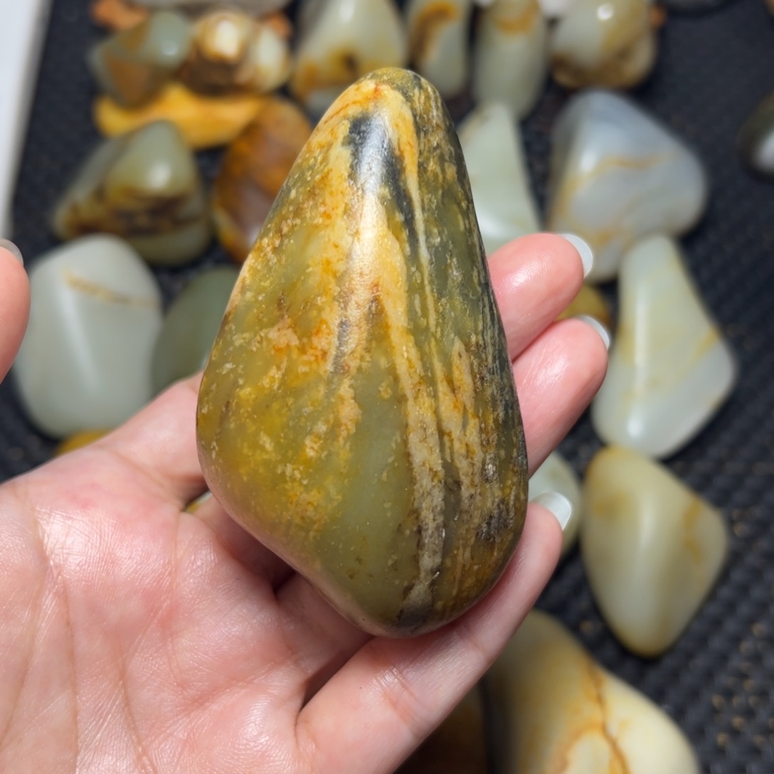 和田玉未镶嵌挂件A22