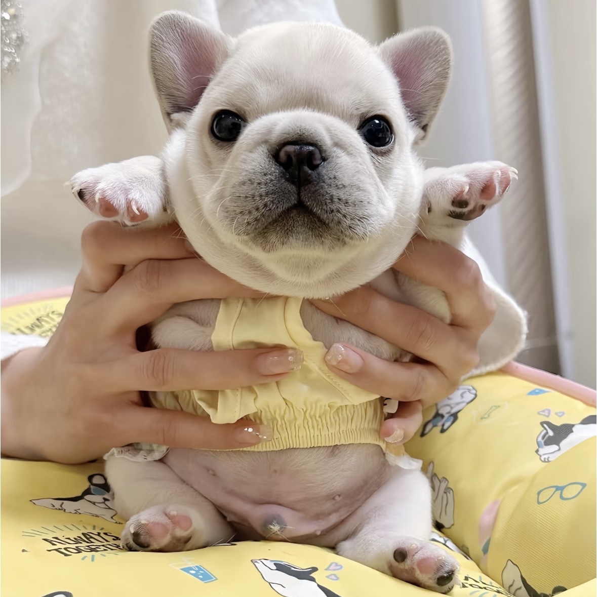 春铭家小法斗 短小方体罐罐法斗幼犬