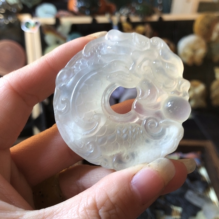 岫玉未镶嵌岫玉挂件
