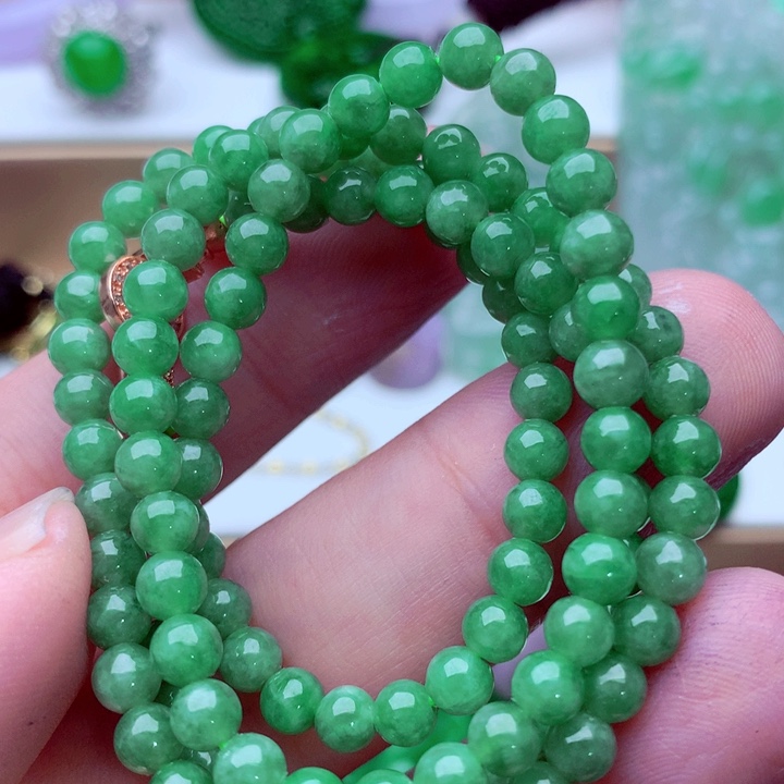 翡翠未镶嵌毛衣链