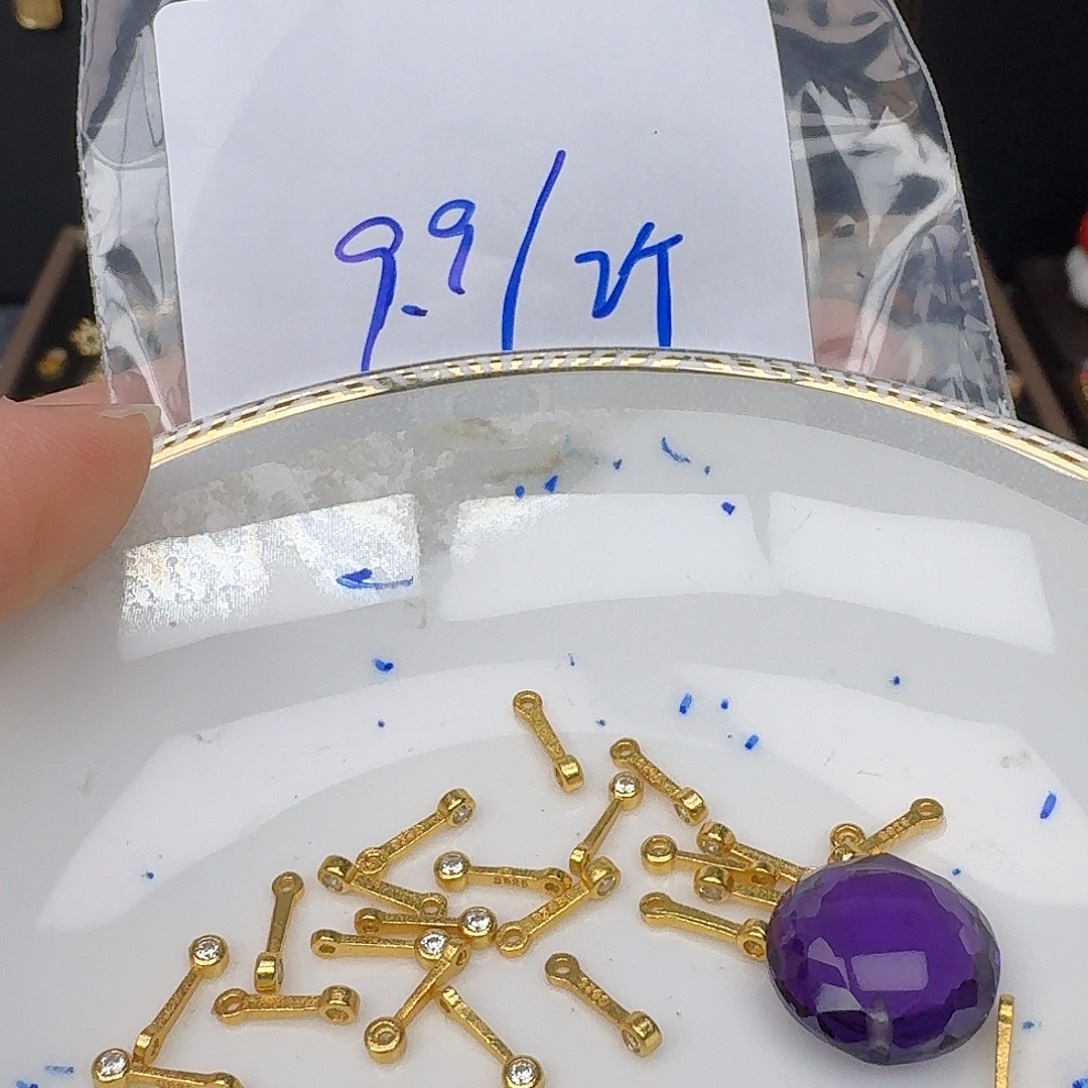 紫晶颈饰银S925镶嵌紫水晶 925镶嵌86