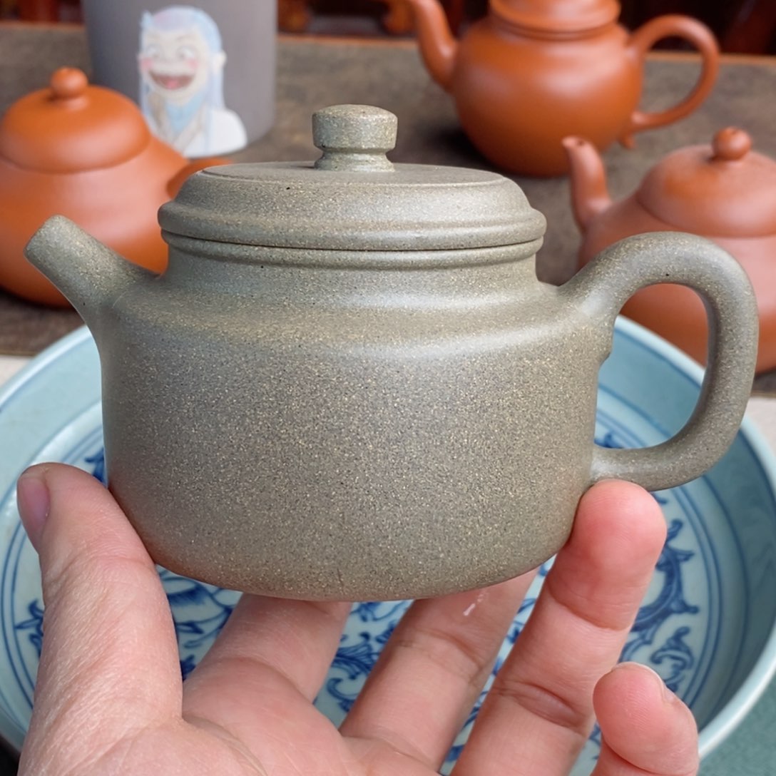 紫砂茶壶160毫升沙皮青德中