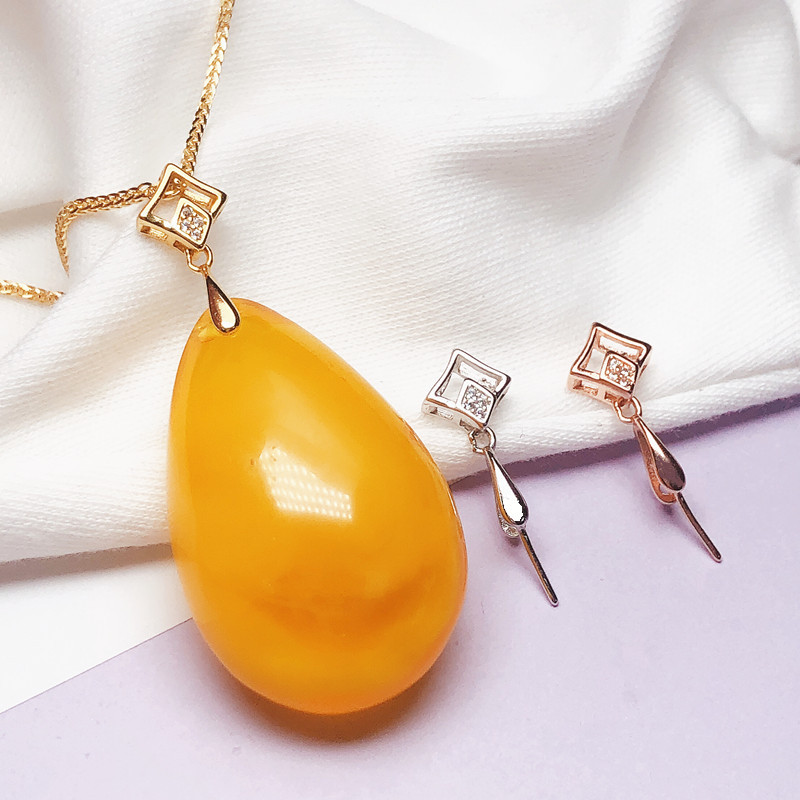 925银银制品 大号瓜子扣玉坠夹扣扣头扣子银扣项链吊坠扣简约