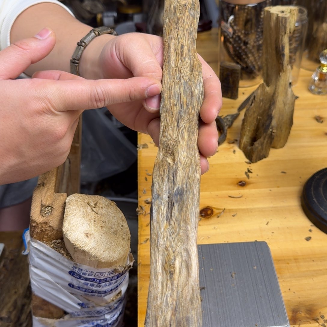 沉香沉香碎屑白棋品种块料59克