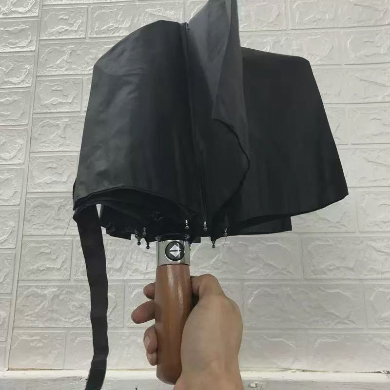 全自动加大加厚加固抗风两用折叠雨伞