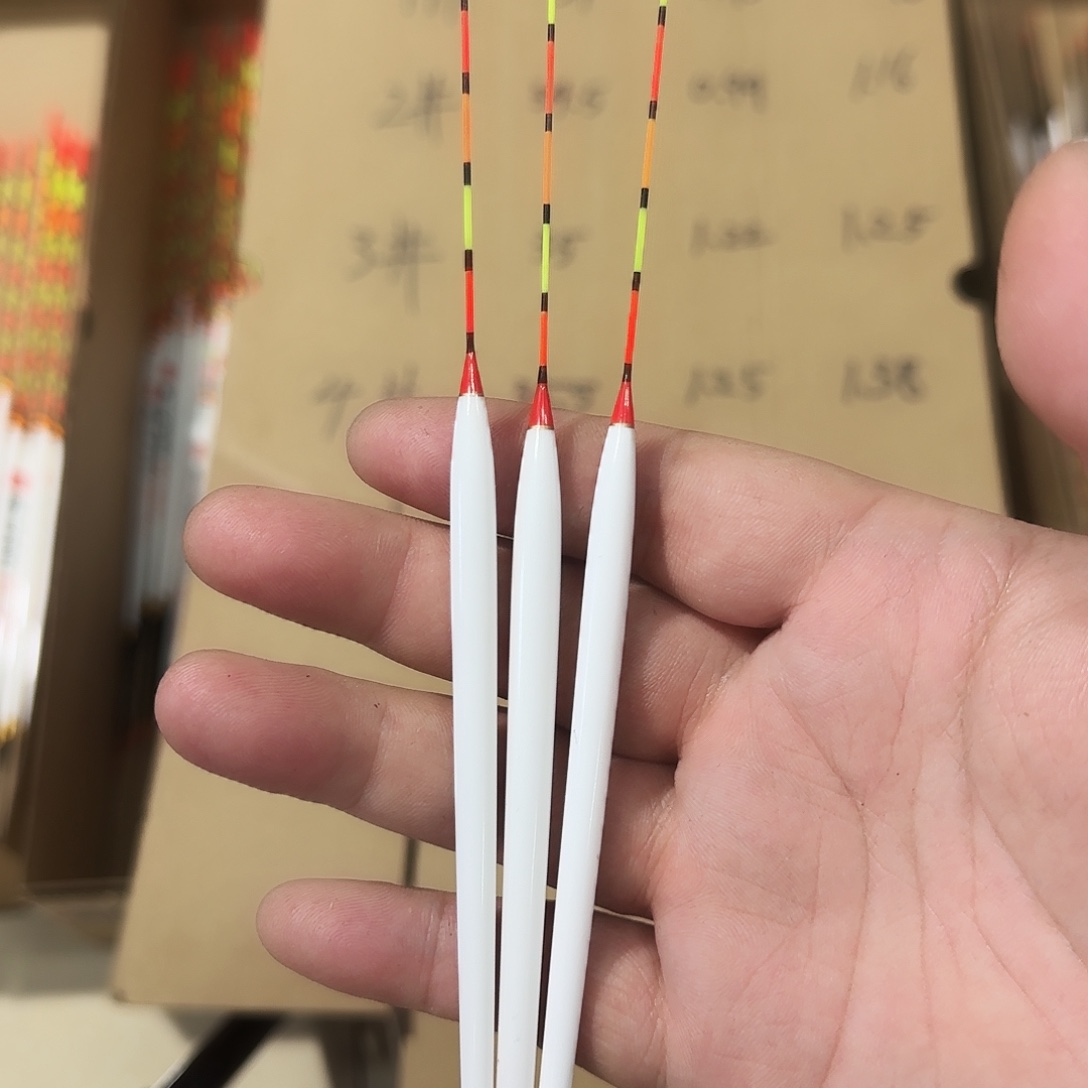 选***8白色浮漂三支355号细尾