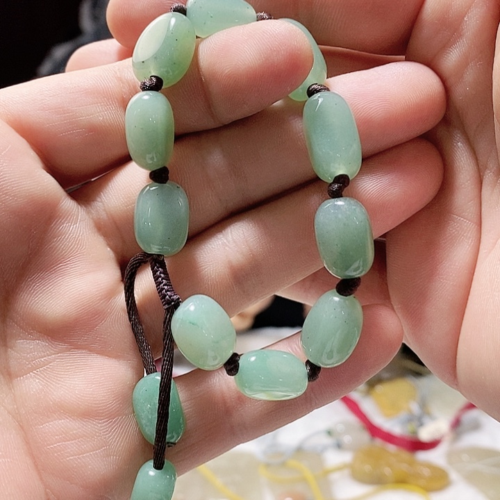 密玉（石英质玉）手链未镶嵌