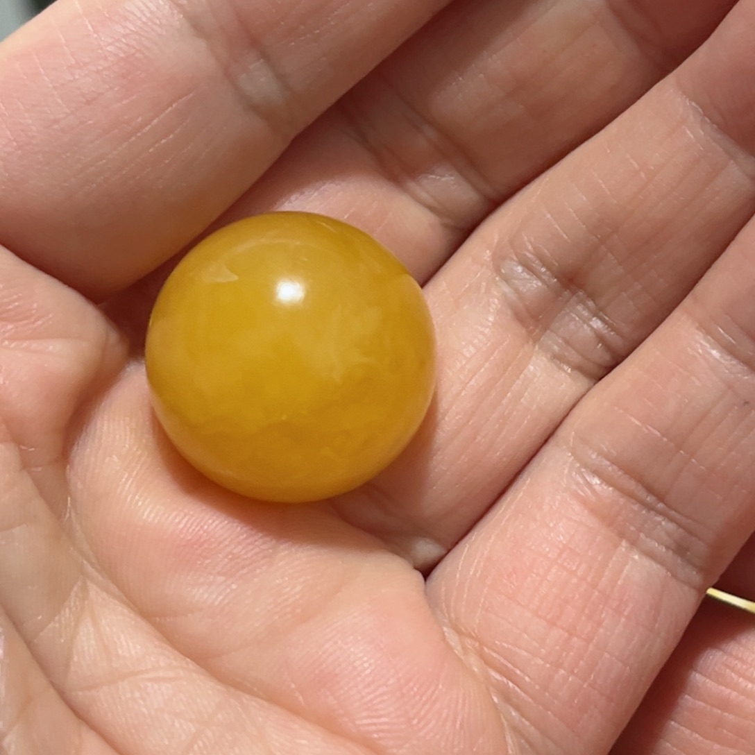 蜜蜡裸石未镶嵌琥珀蜜蜡配饰圆珠