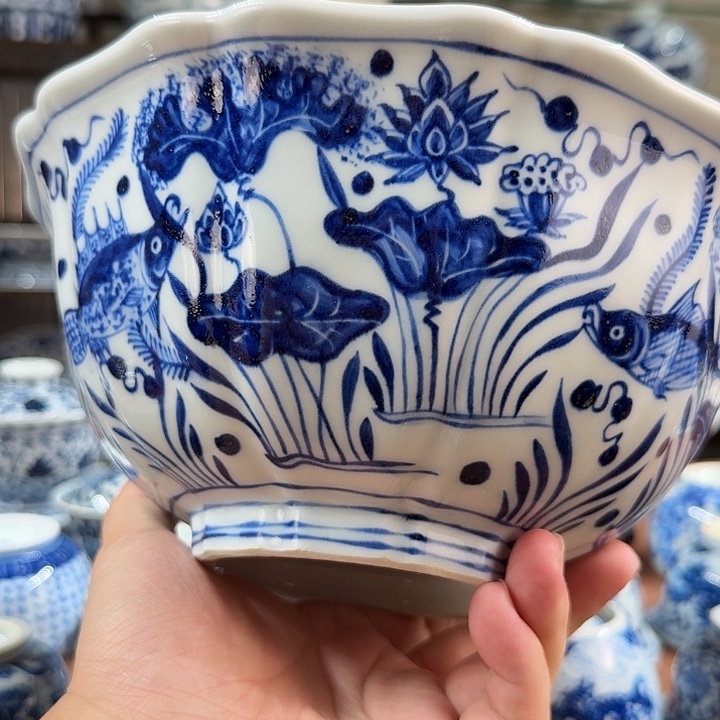 摆件宇泽堂连年有余水洗
