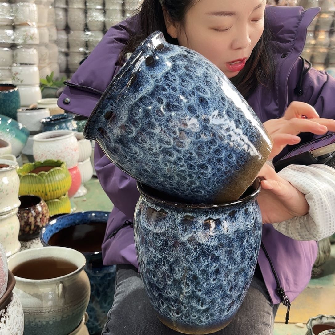 正品两个高21/17红陶