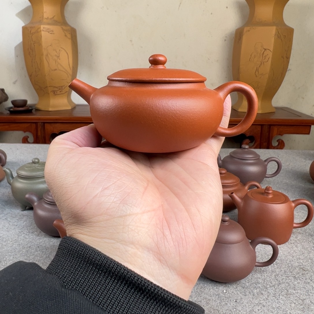 平盖圆珠 小红泥 半手工 120cc