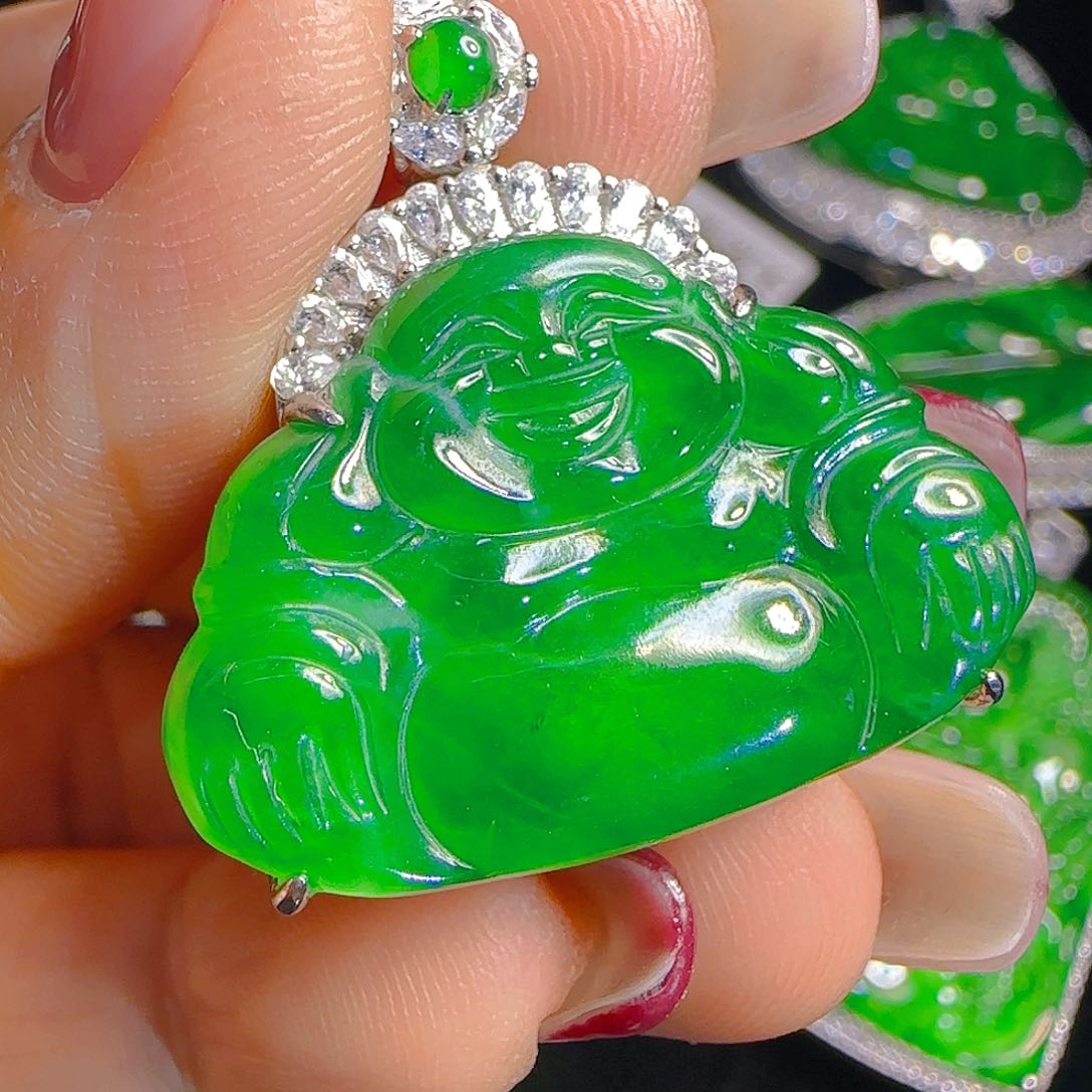 翡翠吊坠(赠链)银S925镶嵌