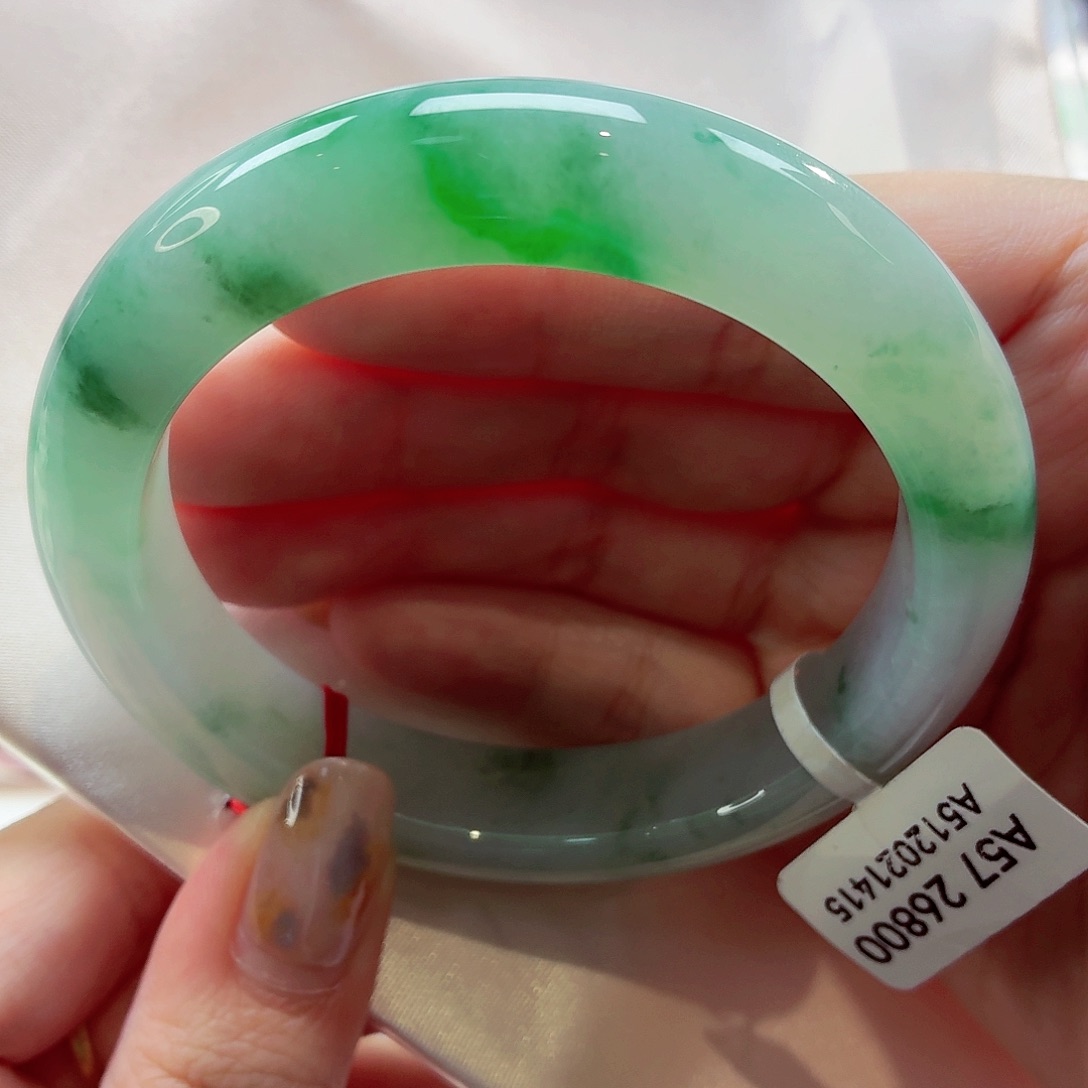 翡翠未镶嵌手镯22（14号）