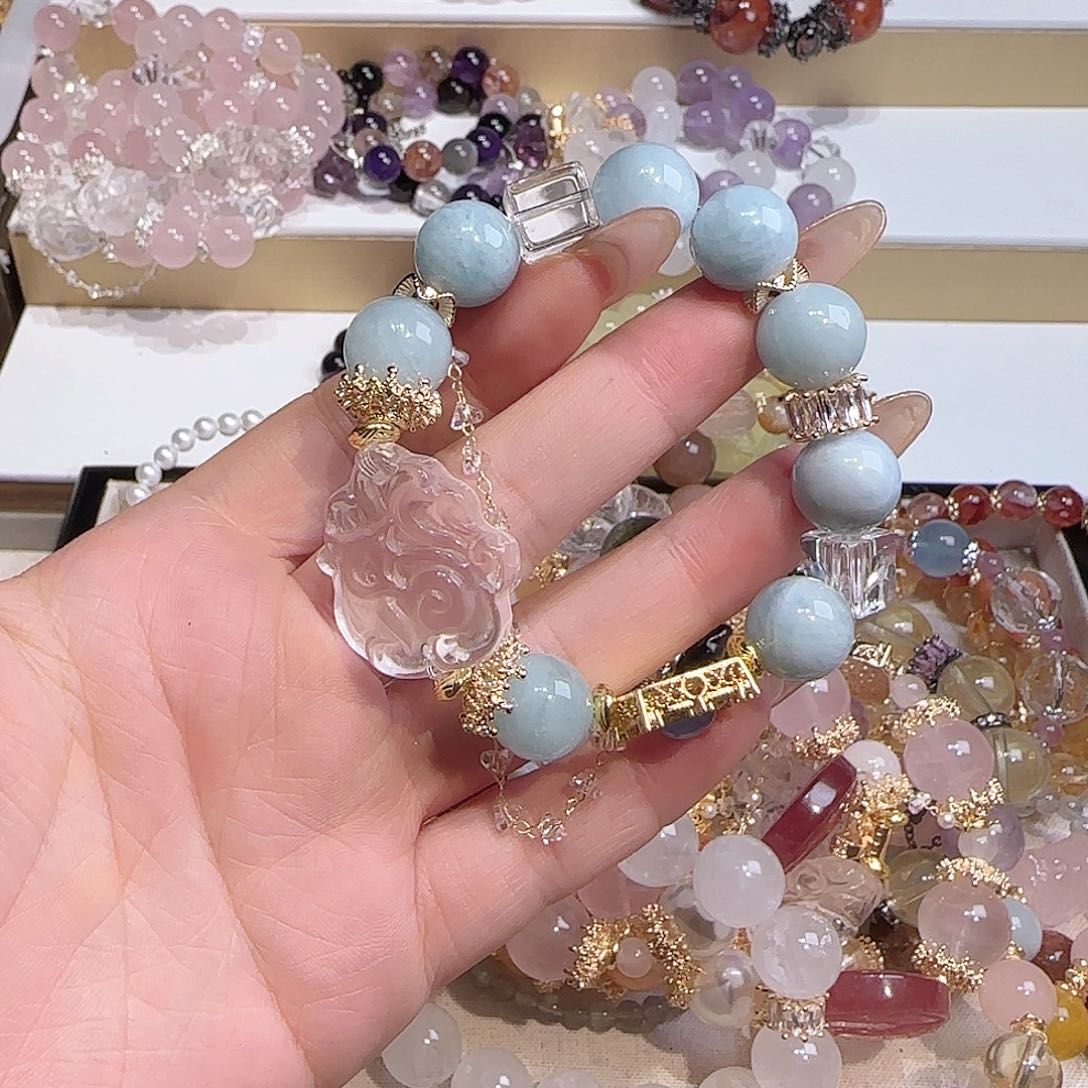 水晶手链未镶嵌吧
