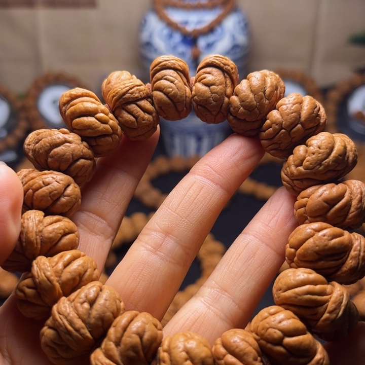 炸***爷吊坠桃核秦岭桃核手串