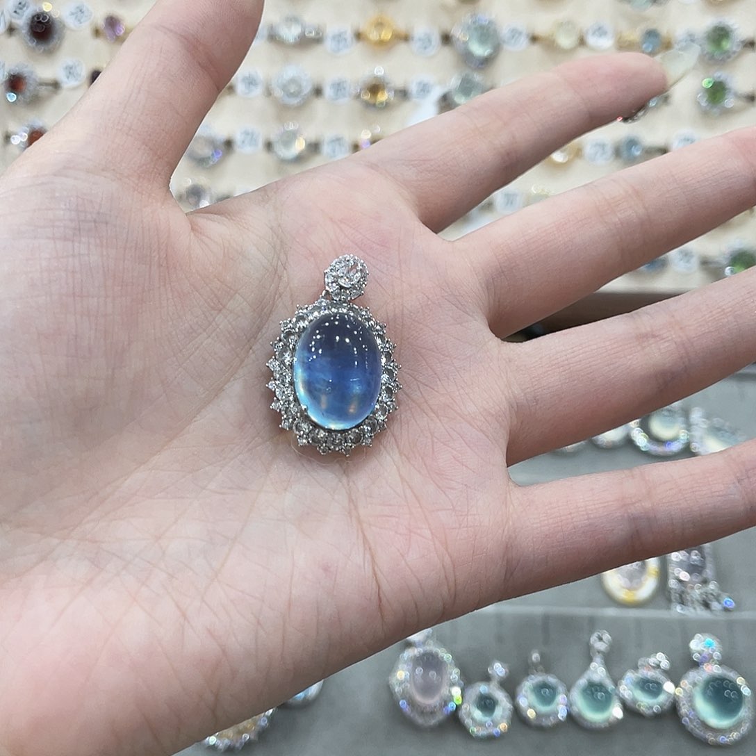 蛇纹石玉戒指手链项链银S925镶嵌m*