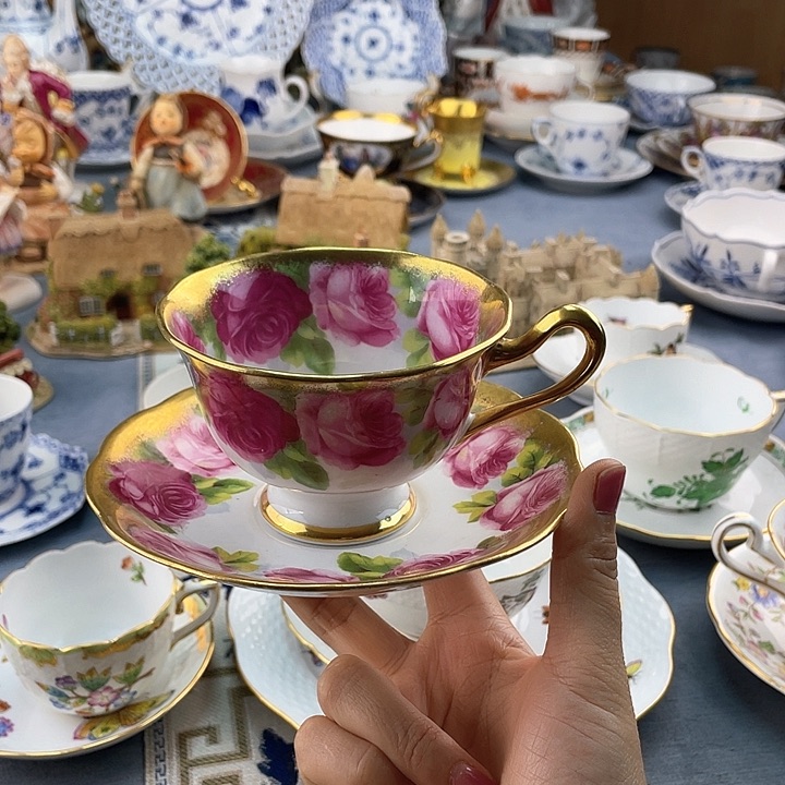 中古欧瓷瓷器小房子