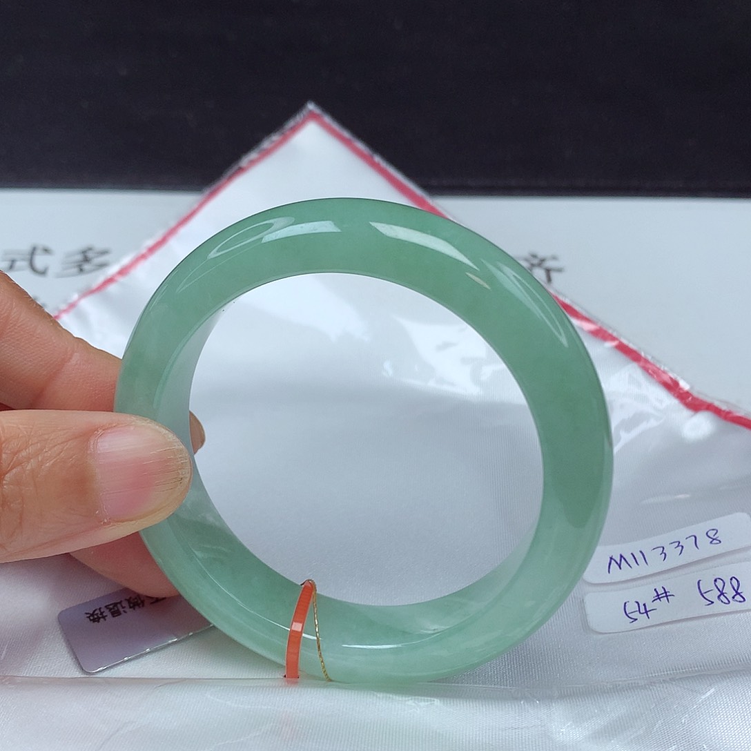 翡翠手镯未镶嵌54圈3378