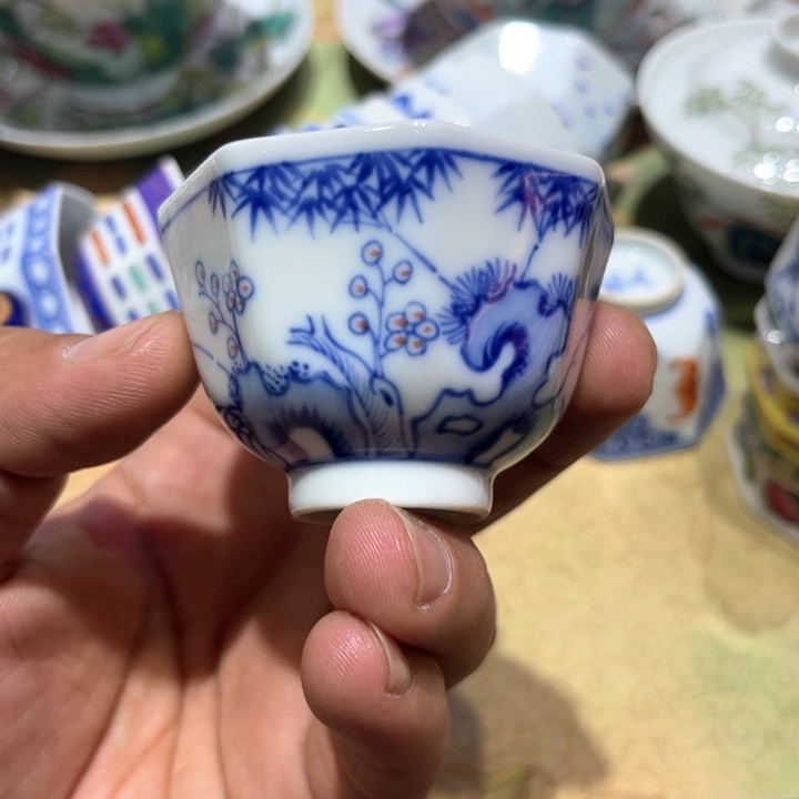 纯手绘精品盖碗杯