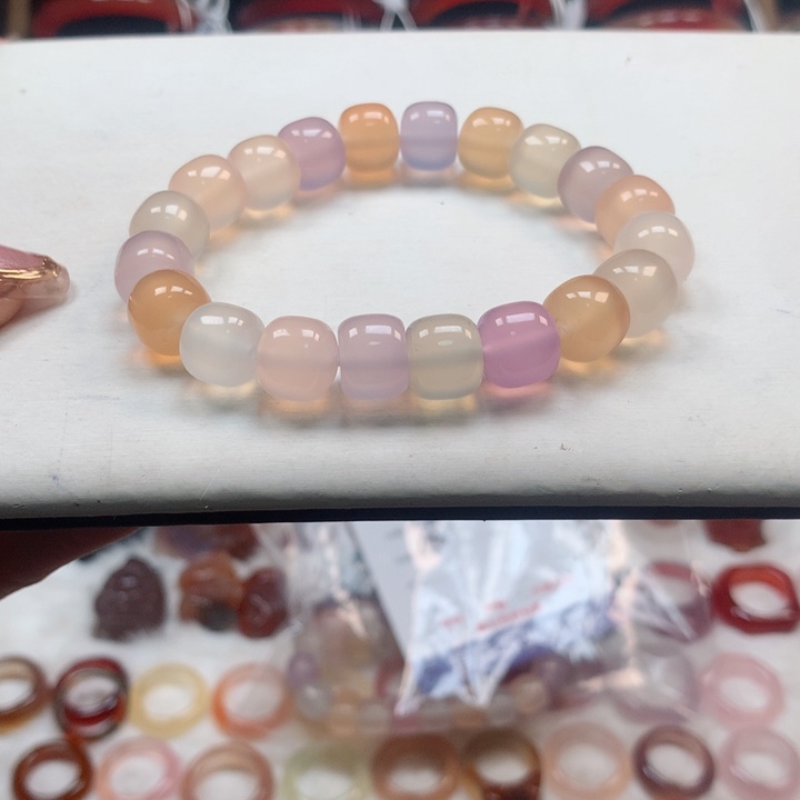 玛瑙/玉髓手串未镶嵌全**力