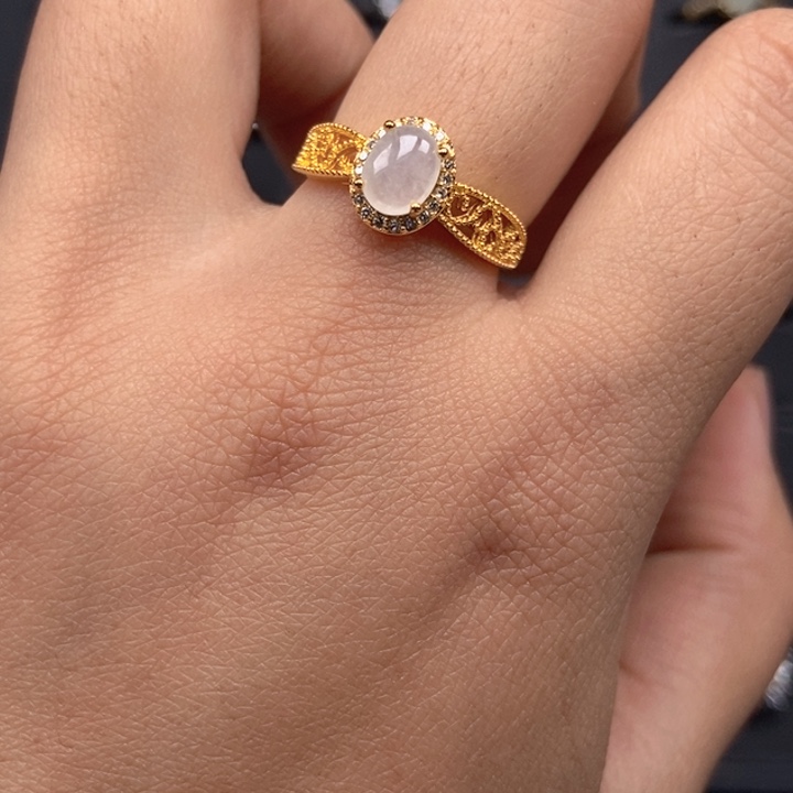 翡翠未镶嵌戒指戒指