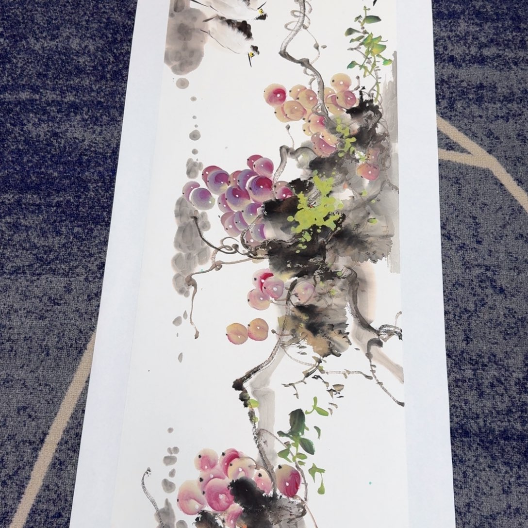 国画国画作品山水花鸟纯手绘