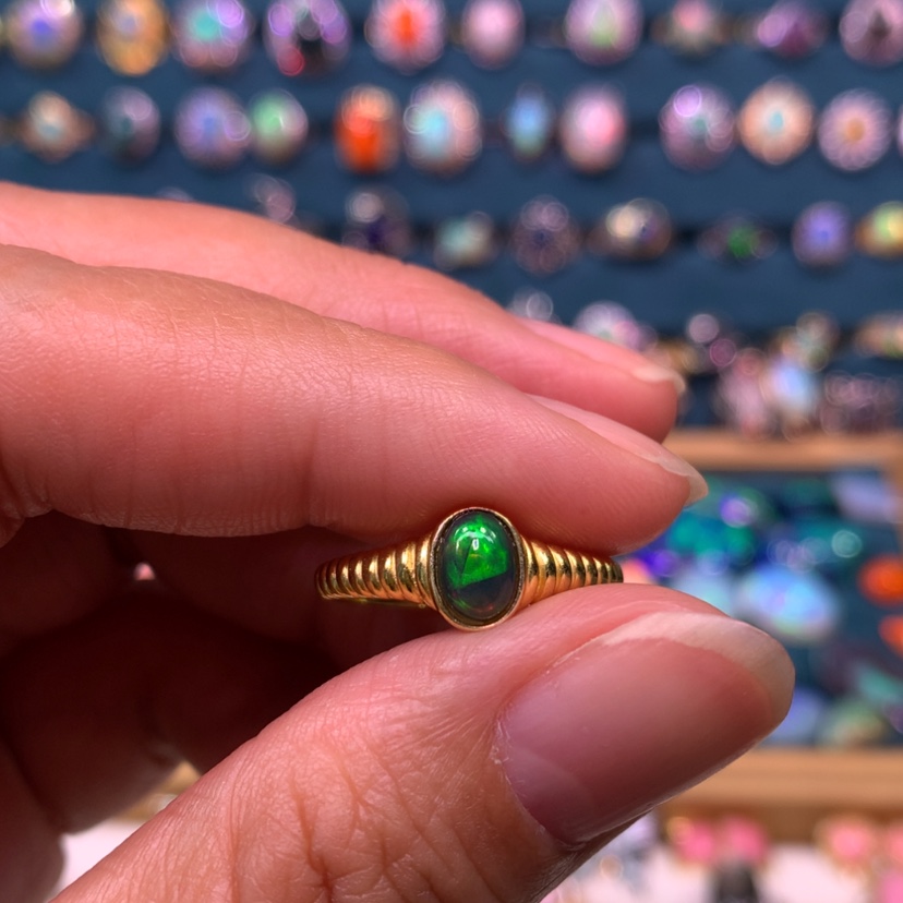 【闪购商品】欧泊戒指款式银S925镶嵌