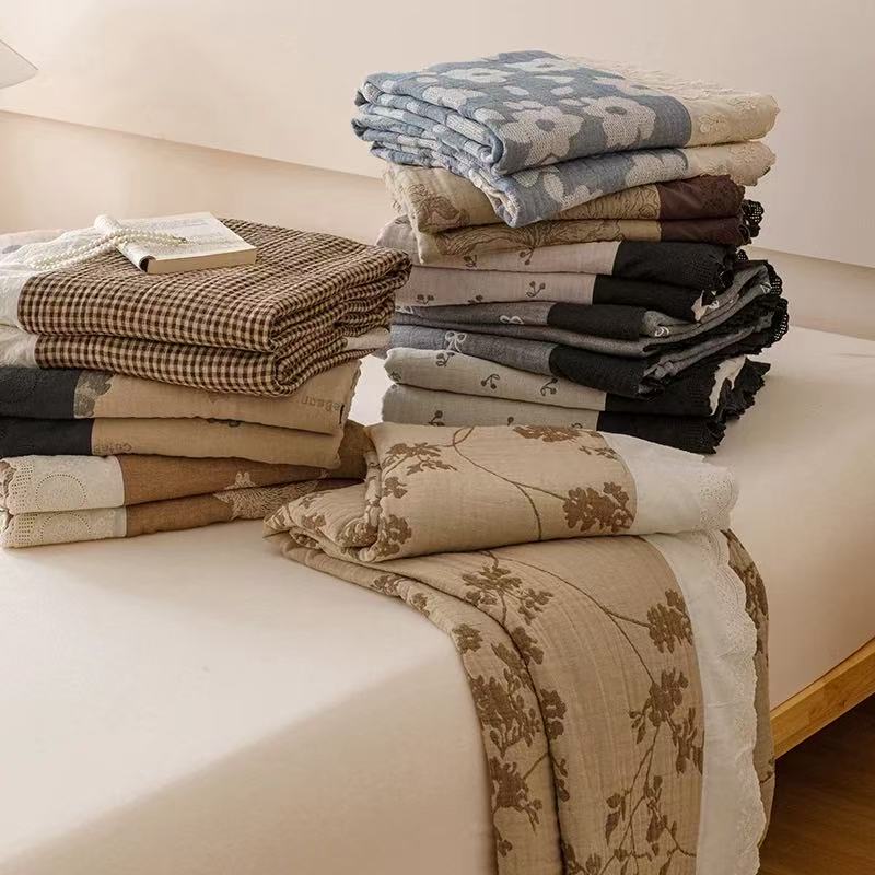 【枕巾】美学花边枕巾一对52*75链接里选花色