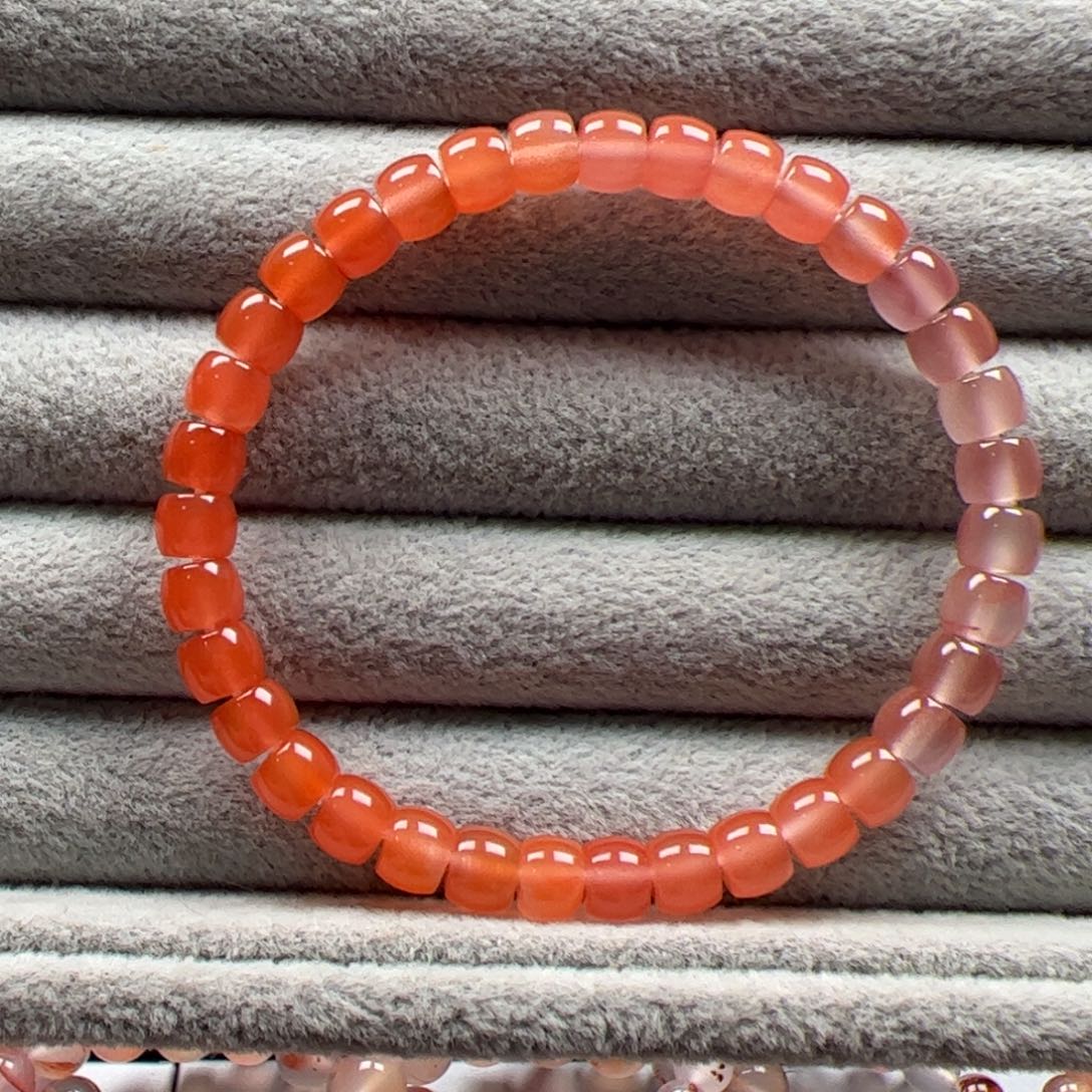 南红玛瑙未镶嵌直切6.5mm