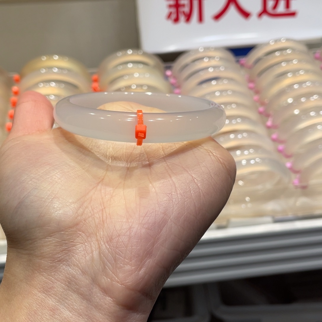 打***哥玛瑙/玉髓未镶嵌手镯@定向白月光@【58】