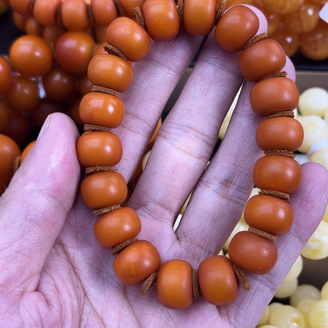 未镶嵌琥珀手链蜜蜡