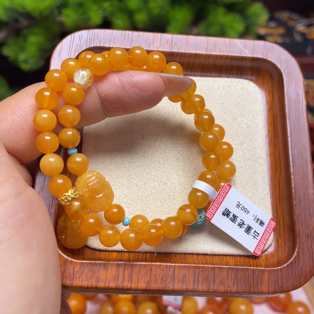 蜜蜡手链未镶嵌手串