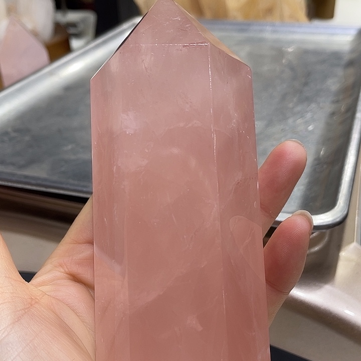 未镶嵌珠宝半成品水晶西柚粉水晶